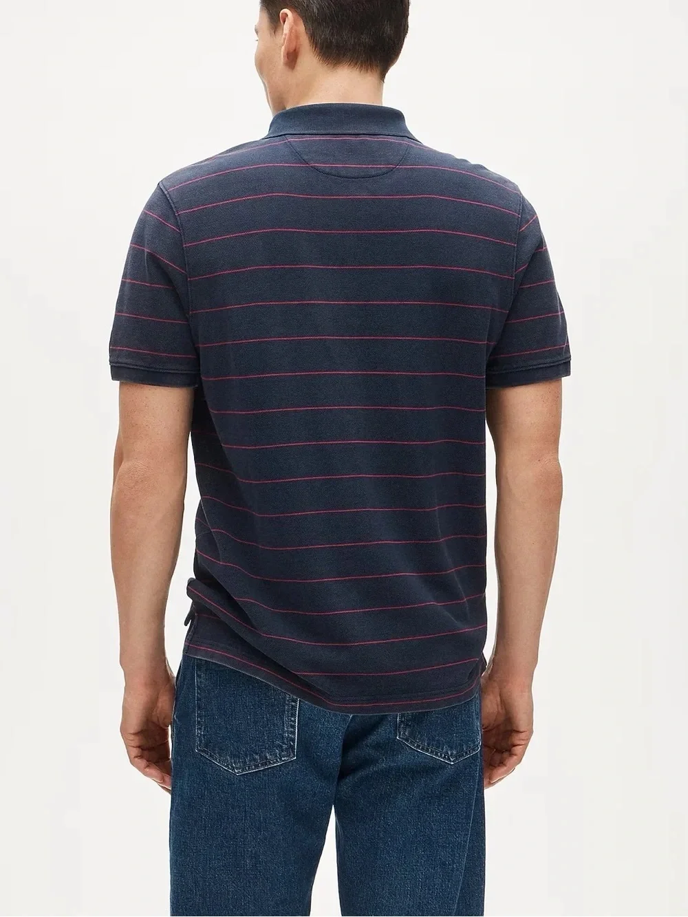 J. CREW Slim washed piqué polo shirt in stripe Size M $89.50 CR766